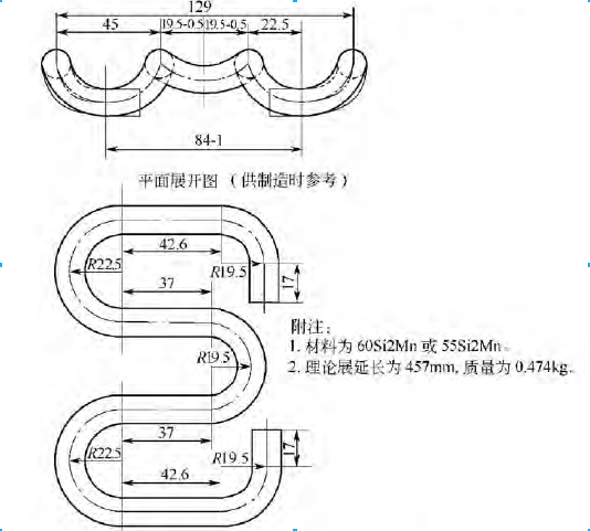 弹条的结构如图